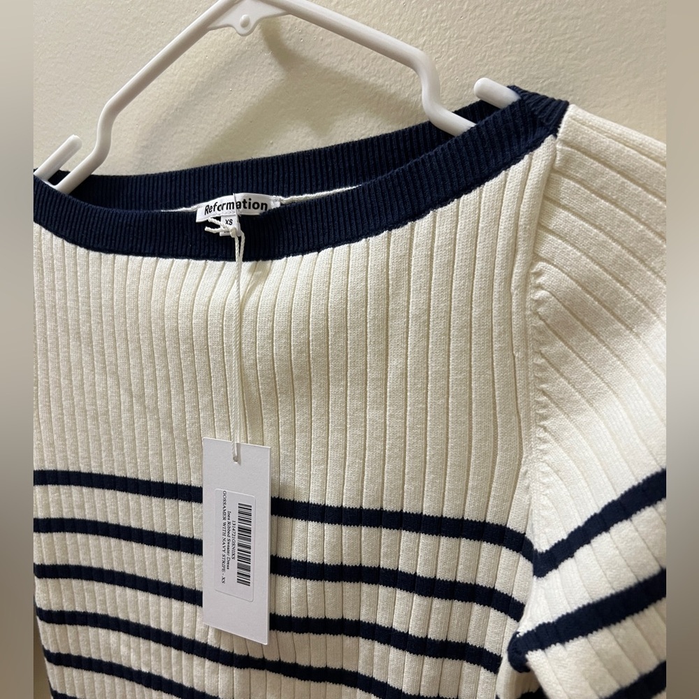 Reformation Ines Ribbed Sweater Dress - Picture 8 of 8
